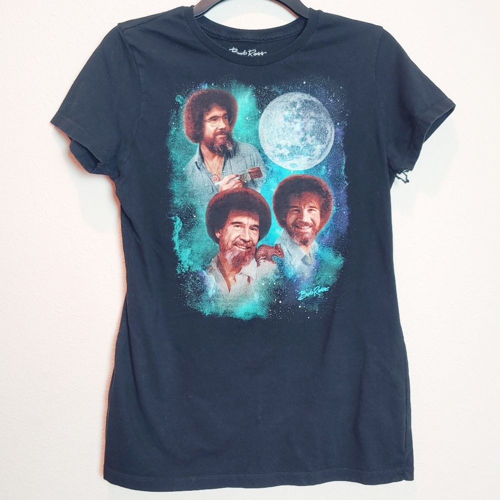 Bob Ross Black Moon T-Shirt. Size XL